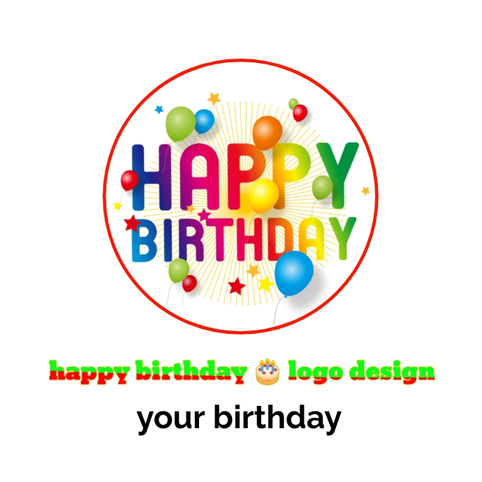 happy birthday 🎂 logo design |logo design Logotyp template